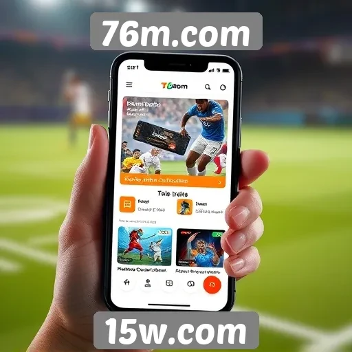 Experiência do usuário em dispositivos móveis no 76m.com