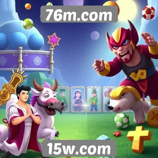 Plataforma 76m.com oferece ampla variedade de jogos online